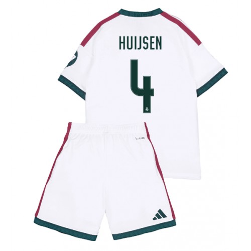 Dětský fotbalový dres Real Madrid Dean Huijsen #4 2026-27 Domácí Krátký Rukáv (+ trenýrky)